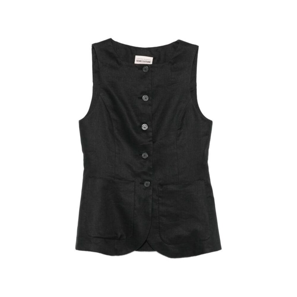 Semicouture Women's Glenna Linen Vest